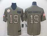 Nike Steelers 19 JuJu Smith Schuster 2019 Olive Camo Salute To Service Limited Jersey,baseball caps,new era cap wholesale,wholesale hats
